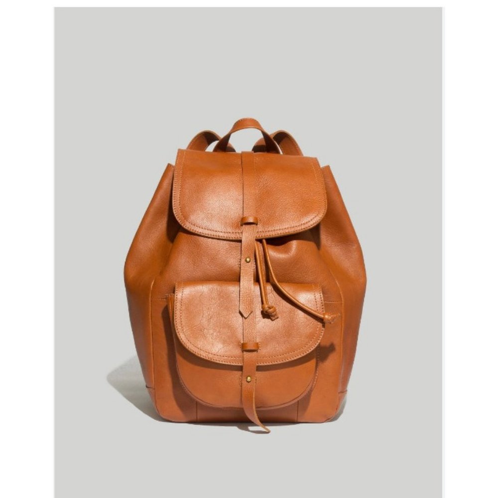 Madewell Tan Leather Backpack